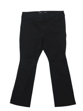 ✨3/$30 Old Navy 16 Black Mid-Rise Kicker Boot-Cut Jeans Stretchy Durable Classic